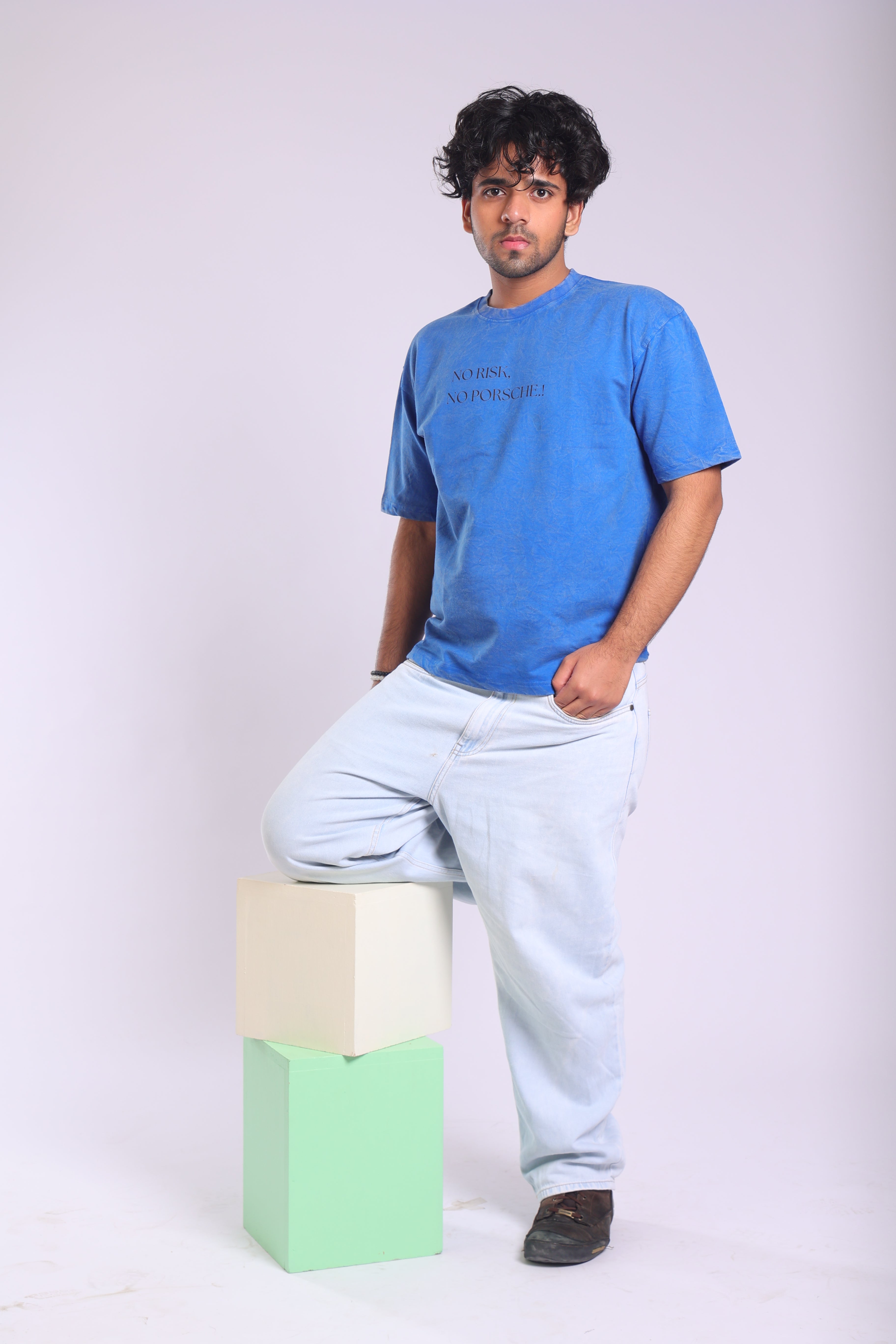 No Risk No porche- Acid Blue
