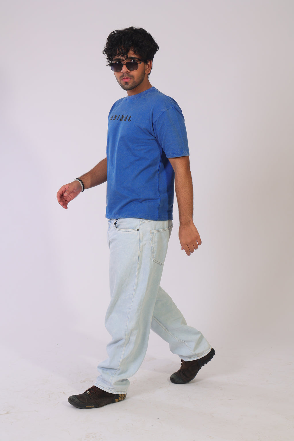 Animal front- acid blue