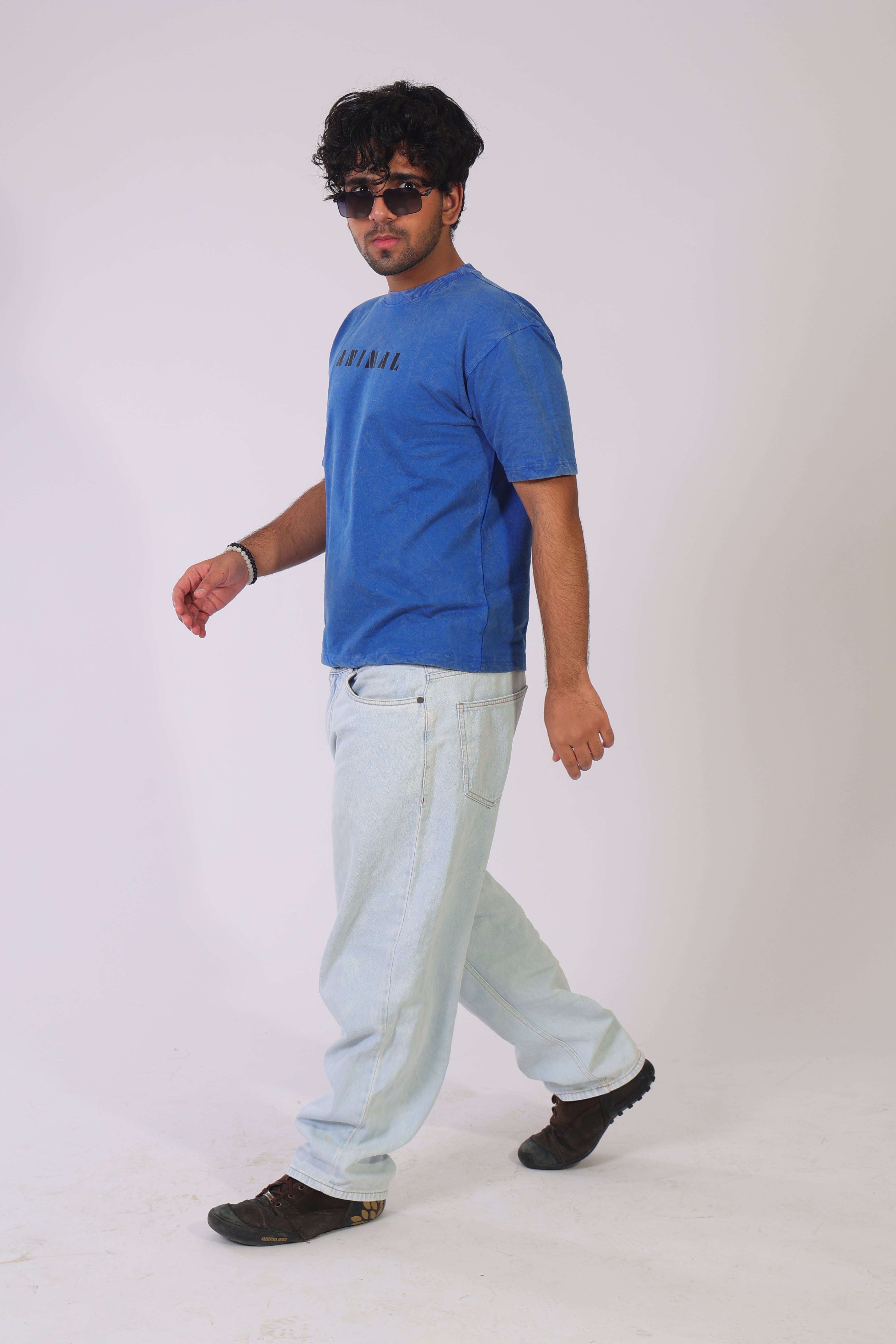 Animal front- acid blue