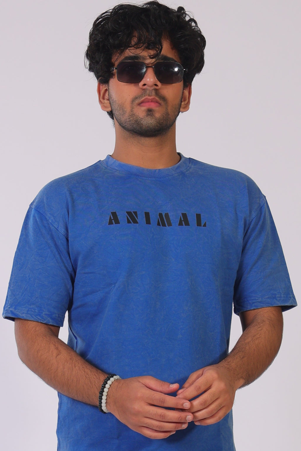 Animal front- acid blue