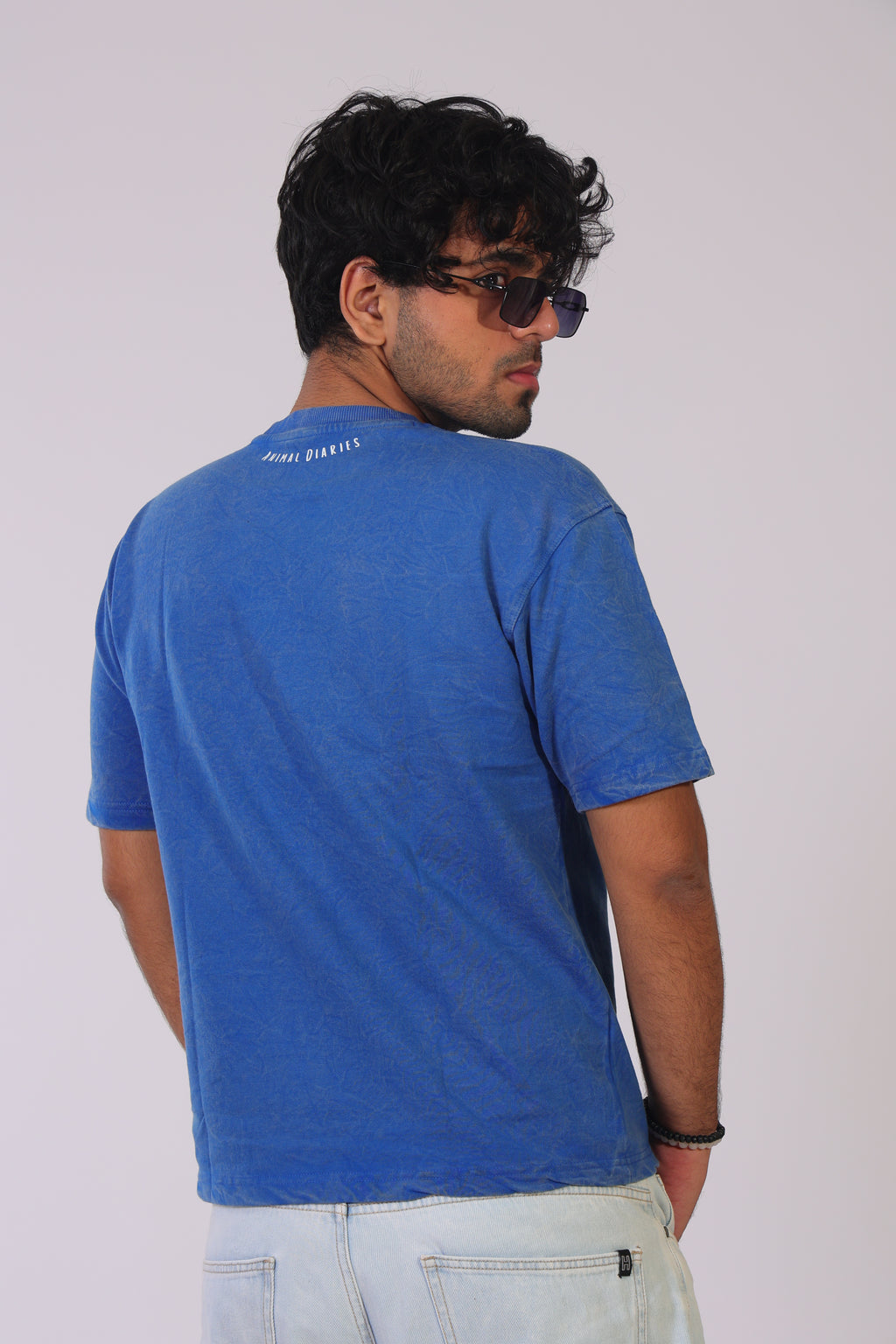 Animal front- acid blue