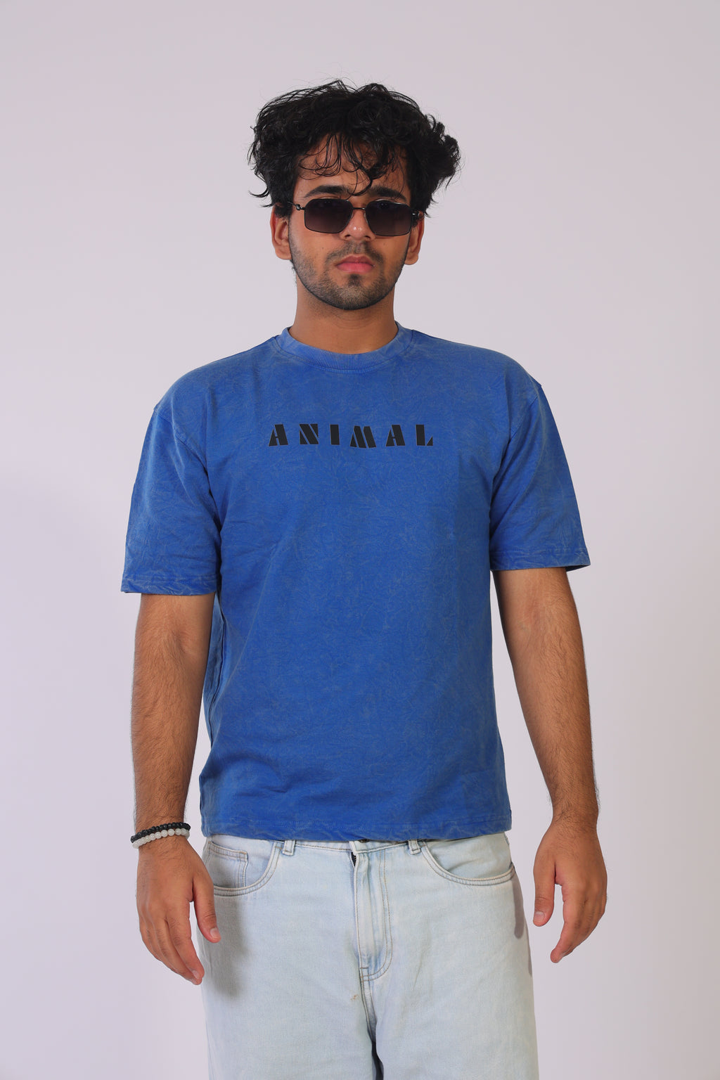 Animal front- acid blue